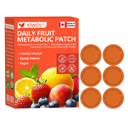 𝐎𝐟𝐟𝐢𝐜𝐢𝐚𝐥 𝐒𝐭𝐨𝐫𝐞 | 𝐈𝐎𝐖𝐎𝐋® 𝐃𝐚𝐢𝐥𝐲 𝐅𝐫𝐮𝐢𝐭 𝐌𝐞𝐭𝐚𝐛𝐨𝐥𝐢𝐜 𝐏𝐚𝐭𝐜𝐡 𝐮𝐬𝐞𝐬 𝐨𝐫𝐠𝐚𝐧𝐢𝐜 𝐟𝐫𝐮𝐢𝐭 𝐞𝐱𝐭𝐫𝐚𝐜𝐭𝐬 𝐚𝐧𝐝 𝐩𝐡𝐲𝐭𝐨𝐧𝐮𝐭𝐫𝐢𝐞𝐧𝐭𝐬 𝐟𝐫𝐨𝐦 𝟒𝟑 𝐟𝐫𝐮𝐢𝐭𝐬 𝐭𝐨 𝐬𝐮𝐩𝐩𝐨𝐫𝐭 𝐟𝐚𝐭 𝐦𝐞𝐭𝐚𝐛𝐨𝐥𝐢𝐬𝐦, 𝐛𝐚𝐥𝐚𝐧𝐜𝐞 𝐛𝐥𝐨𝐨𝐝 𝐬𝐮𝐠𝐚𝐫, 𝐚𝐧𝐝 𝐛𝐨𝐨𝐬𝐭 𝐞𝐧𝐞𝐫𝐠𝐲 𝐟𝐨𝐫 𝐚𝐥𝐥-𝐝𝐚𝐲 𝐰𝐞𝐥𝐥𝐧𝐞𝐬𝐬.