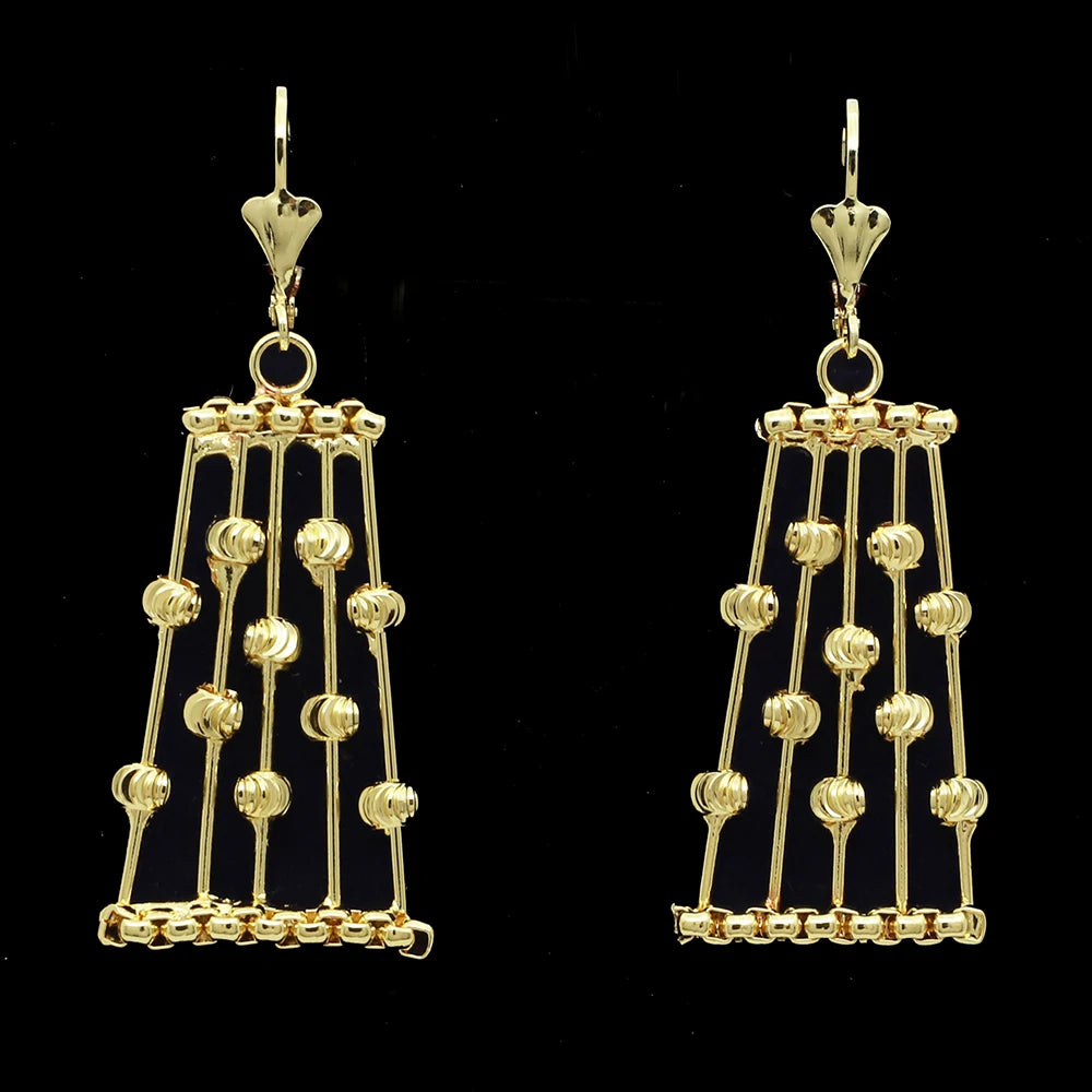 Women Necklace Set Gold Plated Jewelry Choker Luxury Colorful Rhinestone Rings Earrings Bracelet Wedding Jewellery