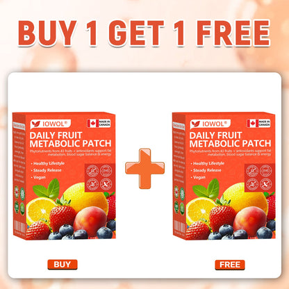 𝐎𝐟𝐟𝐢𝐜𝐢𝐚𝐥 𝐒𝐭𝐨𝐫𝐞 | 𝐈𝐎𝐖𝐎𝐋® 𝐃𝐚𝐢𝐥𝐲 𝐅𝐫𝐮𝐢𝐭 𝐌𝐞𝐭𝐚𝐛𝐨𝐥𝐢𝐜 𝐏𝐚𝐭𝐜𝐡 𝐮𝐬𝐞𝐬 𝐨𝐫𝐠𝐚𝐧𝐢𝐜 𝐟𝐫𝐮𝐢𝐭 𝐞𝐱𝐭𝐫𝐚𝐜𝐭𝐬 𝐚𝐧𝐝 𝐩𝐡𝐲𝐭𝐨𝐧𝐮𝐭𝐫𝐢𝐞𝐧𝐭𝐬 𝐟𝐫𝐨𝐦 𝟒𝟑 𝐟𝐫𝐮𝐢𝐭𝐬 𝐭𝐨 𝐬𝐮𝐩𝐩𝐨𝐫𝐭 𝐟𝐚𝐭 𝐦𝐞𝐭𝐚𝐛𝐨𝐥𝐢𝐬𝐦, 𝐛𝐚𝐥𝐚𝐧𝐜𝐞 𝐛𝐥𝐨𝐨𝐝 𝐬𝐮𝐠𝐚𝐫, 𝐚𝐧𝐝 𝐛𝐨𝐨𝐬𝐭 𝐞𝐧𝐞𝐫𝐠𝐲 𝐟𝐨𝐫 𝐚𝐥𝐥-𝐝𝐚𝐲 𝐰𝐞𝐥𝐥𝐧𝐞𝐬𝐬.